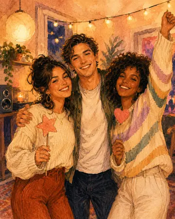 House Party Friends portrait for a Montreal private party