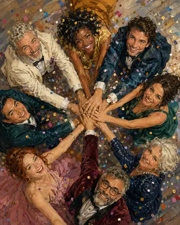 Overhead Dance-Floor Circle portrait from MyPortraitBooth