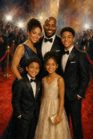 Premiere Night Family portrait for a Montreal gala or fundraiser
